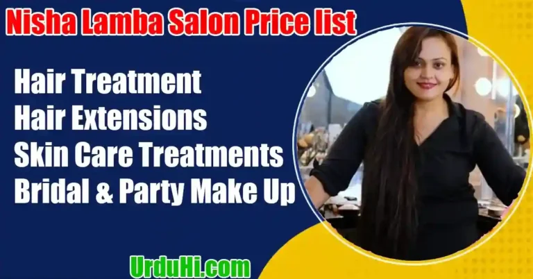 Nisha Lamba Salon Price List 2023