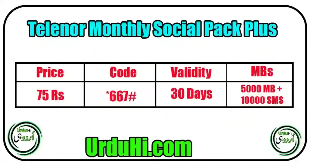 Telenor Montly Social Package